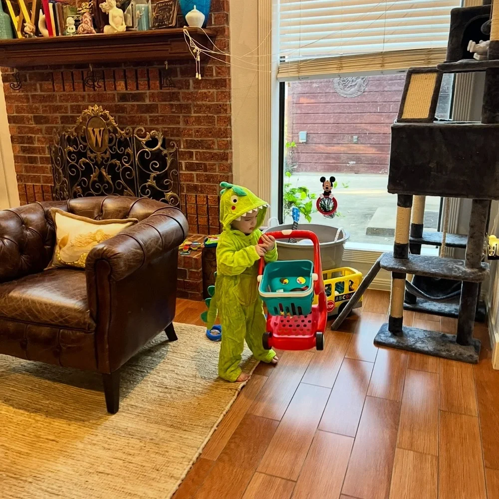 Green Dinosaur Kids Costume - Picture 6 of 8